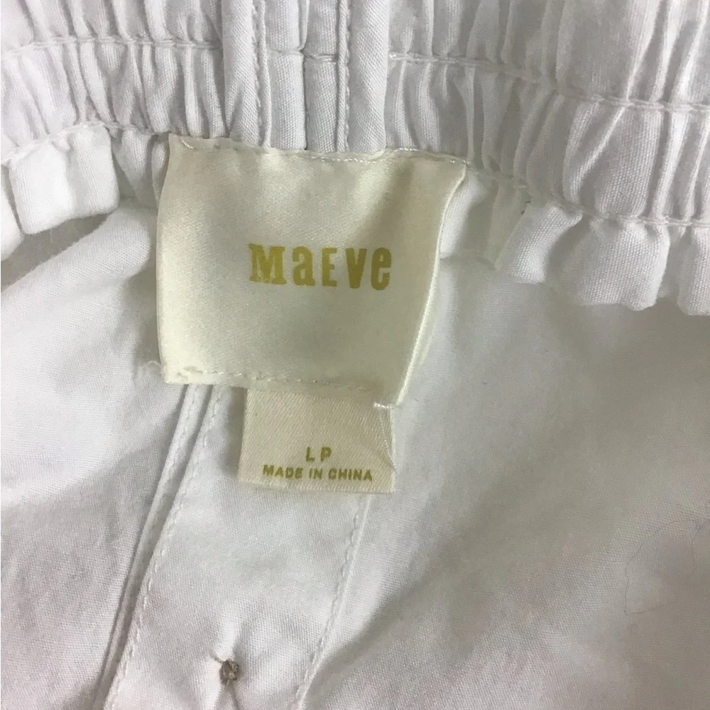 Anthropologie White Off-Shoulder Tunic Relaxed Fit - Picture 4 of 10